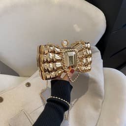 image-Women's Fashion Acrylic Hard Case Box Bag