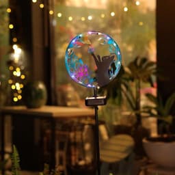 image-LED Wrought Iron Solar Garden Animal Atmosphere Ground Lamp