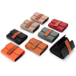 image-Women's Leather Card Holder Small Exquisite High-end Multiple Card Slots