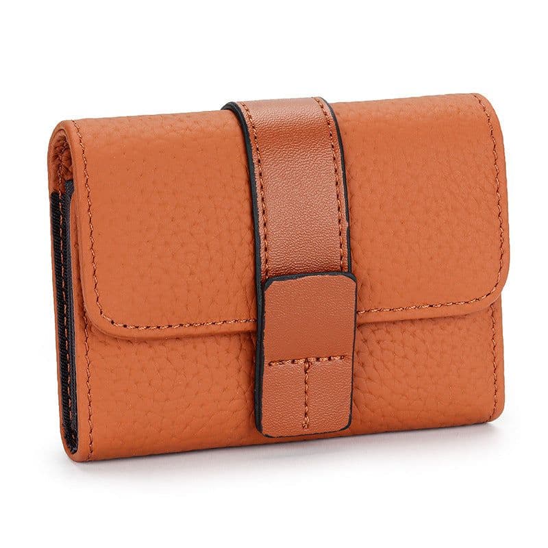 image-Women's Leather Card Holder Small Exquisite High-end Multiple Card Slots