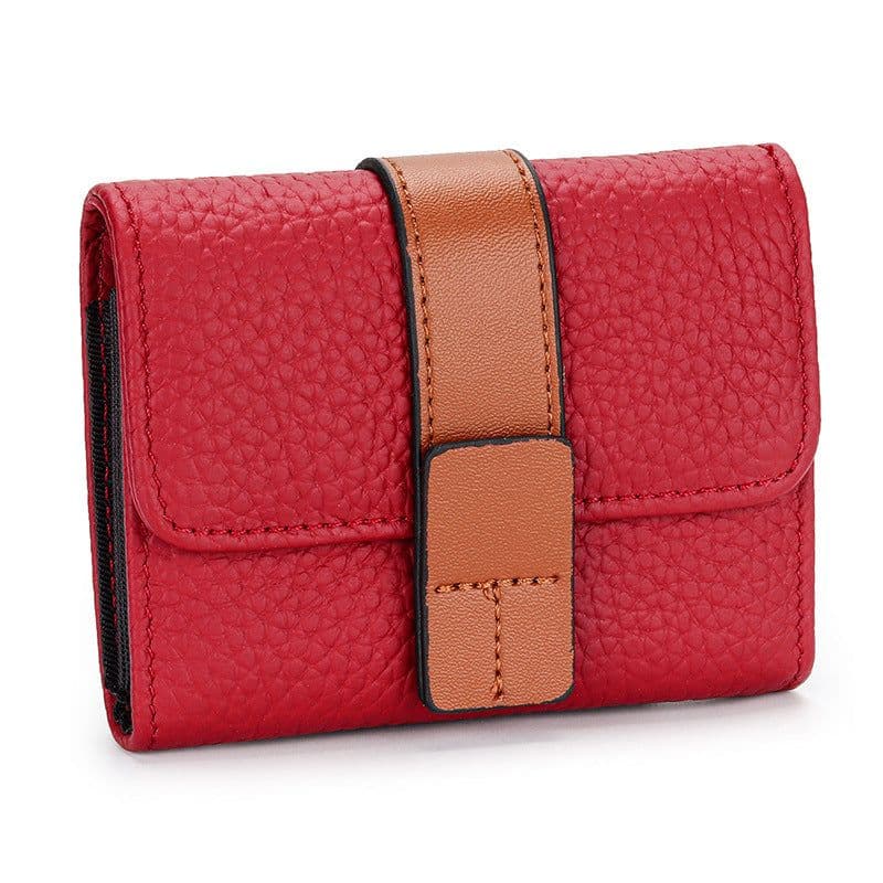 image-Women's Leather Card Holder Small Exquisite High-end Multiple Card Slots