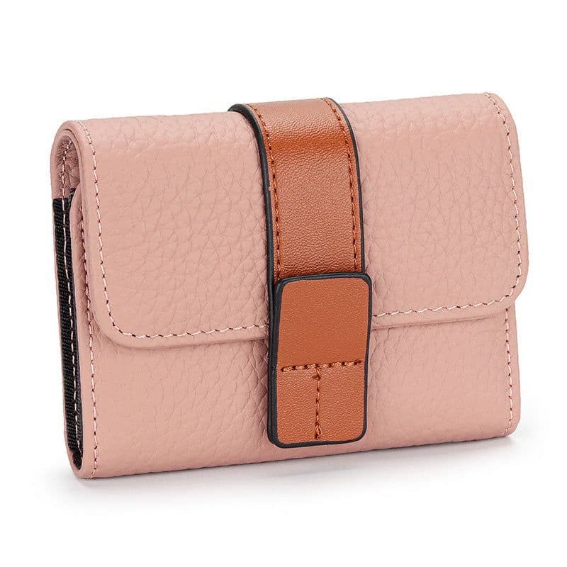 image-Women's Leather Card Holder Small Exquisite High-end Multiple Card Slots