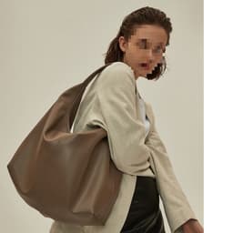 image-Khaki Autumn And Winter Soft Casual Large Capacity Zipper Tote Bag