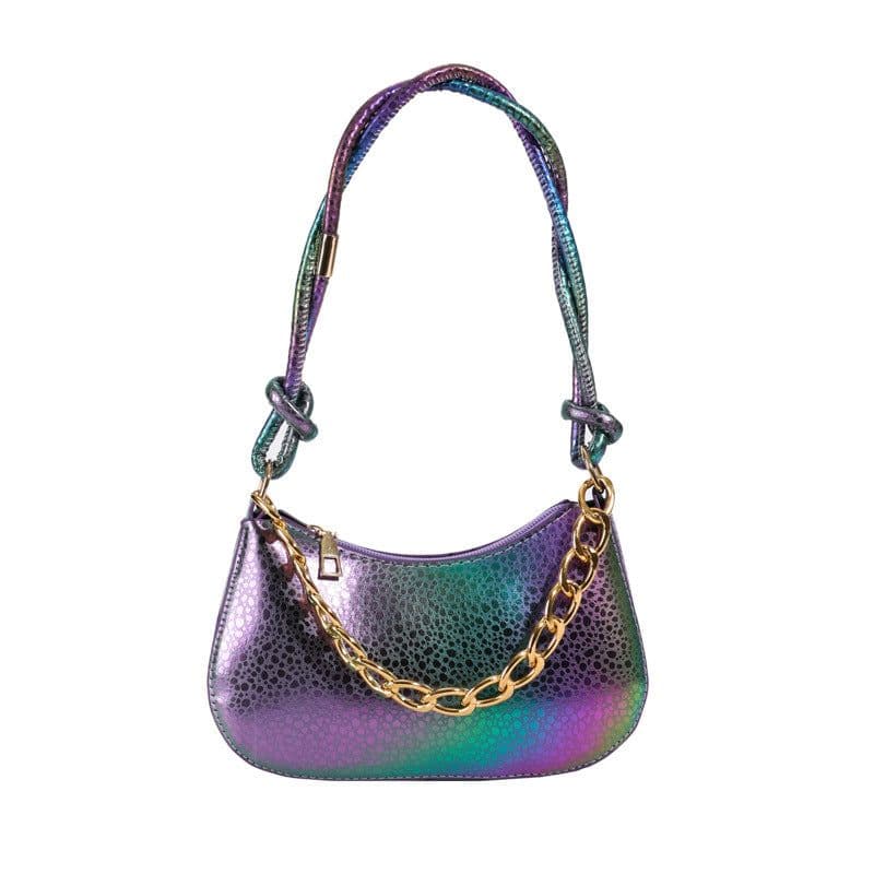 image-Gradient Color Women's Bag Portable Shoulder Bag Trendy Fashion