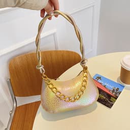 image-Gradient Color Women's Bag Portable Shoulder Bag Trendy Fashion