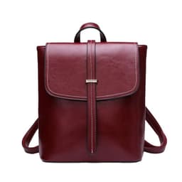 image-Women's Oil Wax Backpack Can Be Women's One Shoulder Handbag