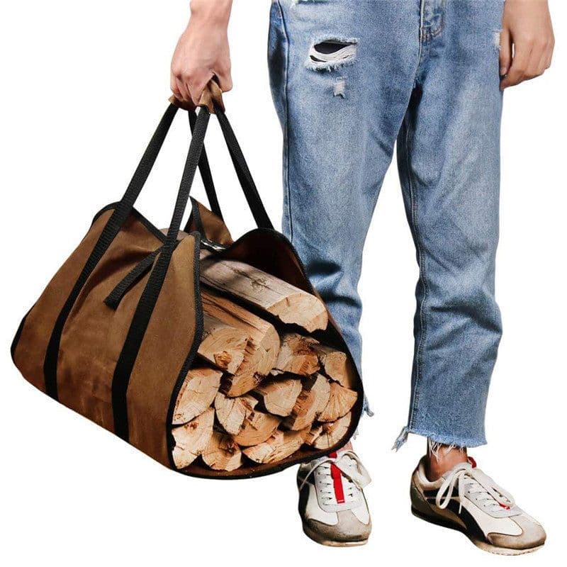 image-Outdoor Firewood Handbag Portable And Durable