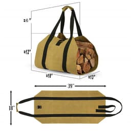 image-Outdoor Firewood Handbag Portable And Durable