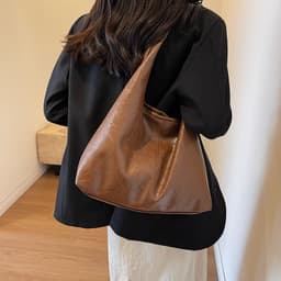 image-New All-match Soft Leather Shoulder Large Capacity Leisure Combination Tote Bag
