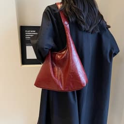 image-New All-match Soft Leather Shoulder Large Capacity Leisure Combination Tote Bag