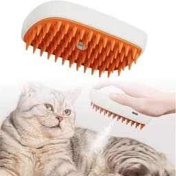 image-USB Rechargeable Pets Steam Brush Spray Massage Comb Pet Grooming Tools Cat Steam Comb Pet Products