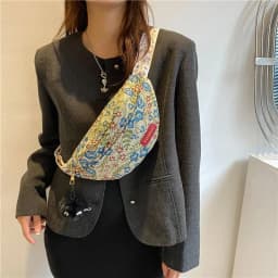 image-Women's Fashion Retro Wide Strap Crossbody Bag