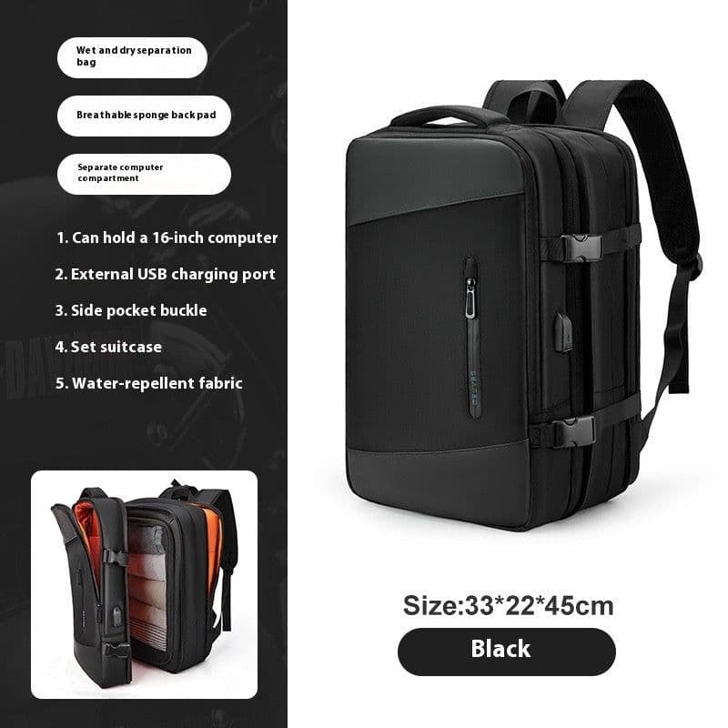 image-Scalable New Business Travel Large Capacity Computer Schoolbag Women