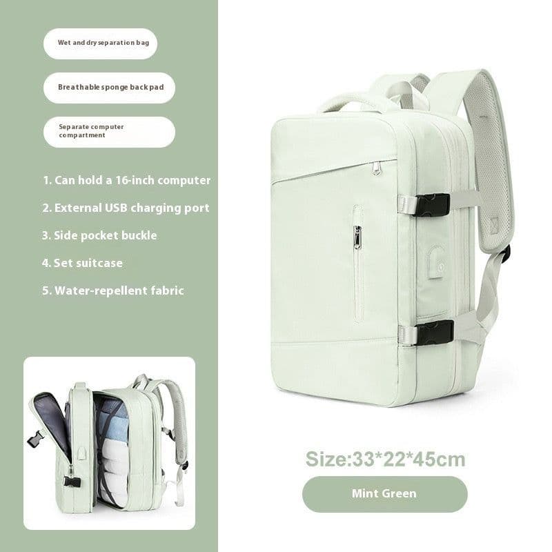 image-Scalable New Business Travel Large Capacity Computer Schoolbag Women