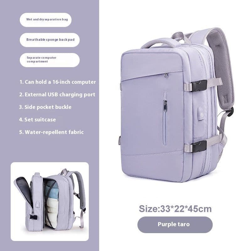 image-Scalable New Business Travel Large Capacity Computer Schoolbag Women