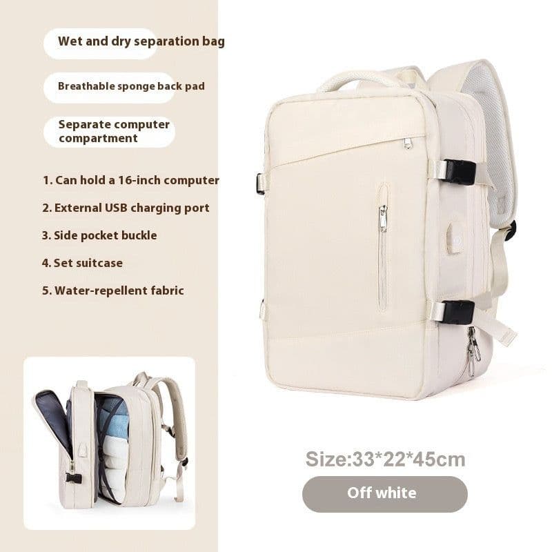image-Scalable New Business Travel Large Capacity Computer Schoolbag Women