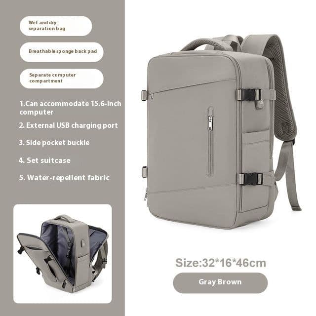 image-Scalable New Business Travel Large Capacity Computer Schoolbag Women