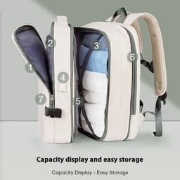 image-Scalable New Business Travel Large Capacity Computer Schoolbag Women