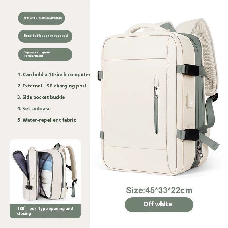image-Scalable New Business Travel Large Capacity Computer Schoolbag Women