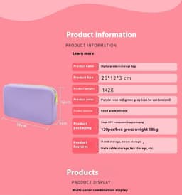 image-Makeup Brush Wash Bag Good-looking Digital Aunt Towel Storage Bag
