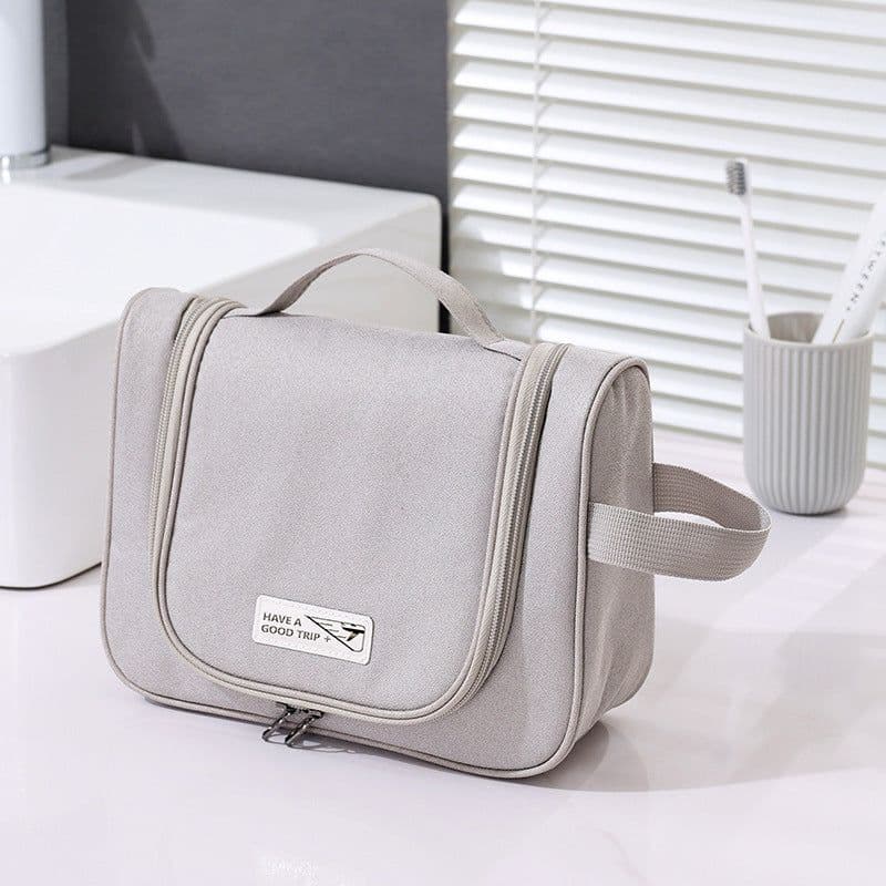 image-Large Capacity Portable Toiletry Bag Hung With Hook