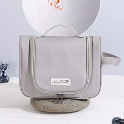 image-Large Capacity Portable Toiletry Bag Hung With Hook