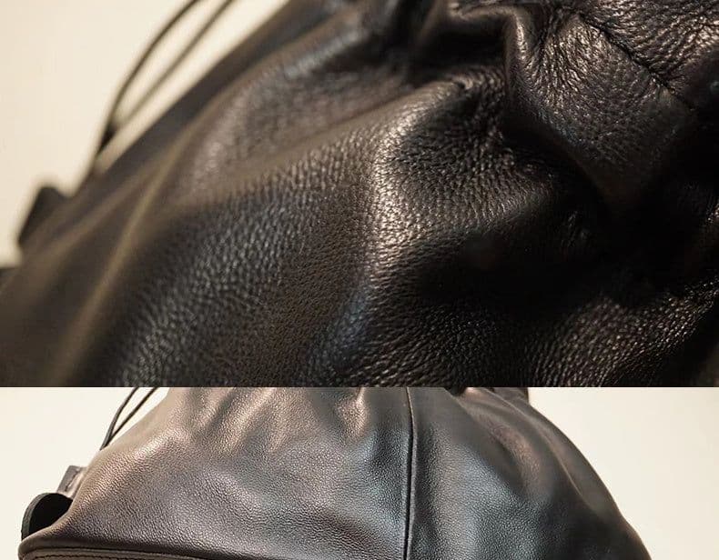 image-Soft Sheepskin Special-interest Design Small Chinese Character Fu Bag Pull Yuanbao Bag