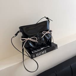 image-Soft Sheepskin Special-interest Design Small Chinese Character Fu Bag Pull Yuanbao Bag