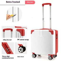 image-18-inch Trolley Case Printed Pattern Luggage Small Children Suitcase Boarding Bag Suitcase