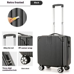 image-18-inch Trolley Case Printed Pattern Luggage Small Children Suitcase Boarding Bag Suitcase