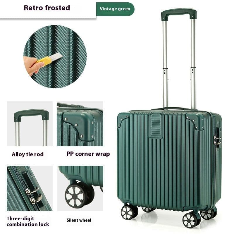 image-18-inch Trolley Case Printed Pattern Luggage Small Children Suitcase Boarding Bag Suitcase