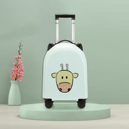 image-18-inch Trolley Case Printed Pattern Luggage Small Children Suitcase Boarding Bag Suitcase