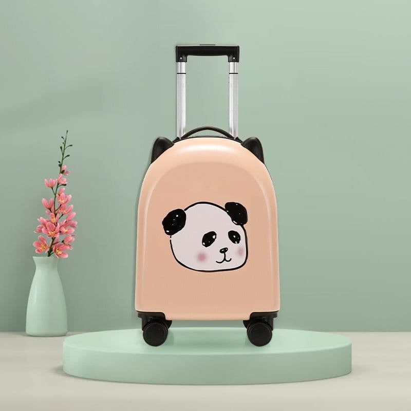 image-18-inch Trolley Case Printed Pattern Luggage Small Children Suitcase Boarding Bag Suitcase