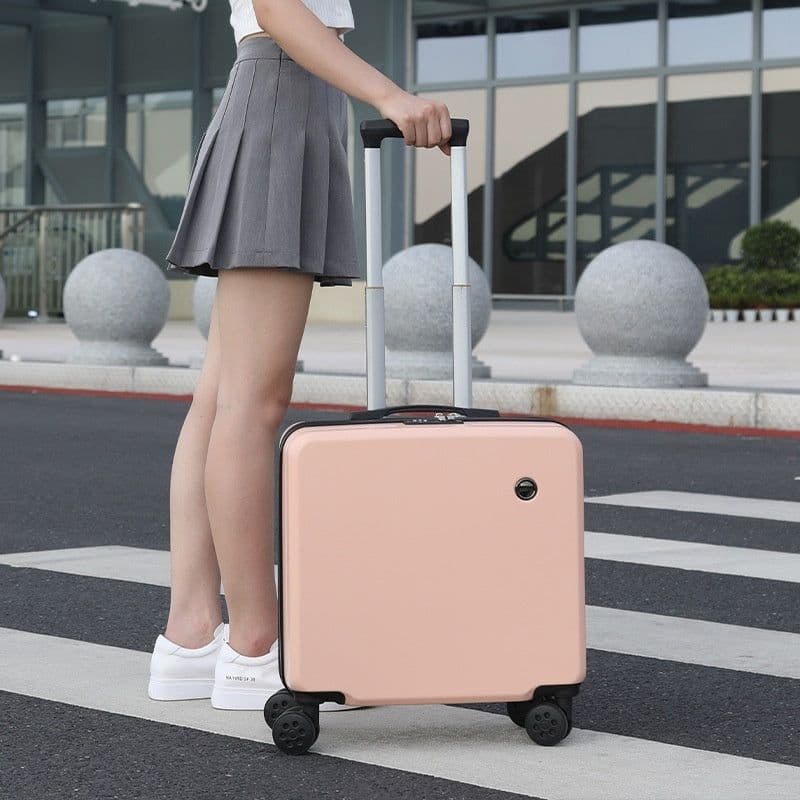 image-18-inch Trolley Case Printed Pattern Luggage Small Children Suitcase Boarding Bag Suitcase