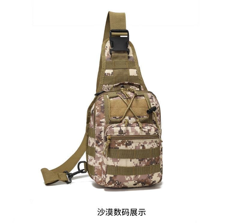 image-Oxford Cloth Cycling Bag Camouflage Outdoor Sports Small Chest Pannier Bag