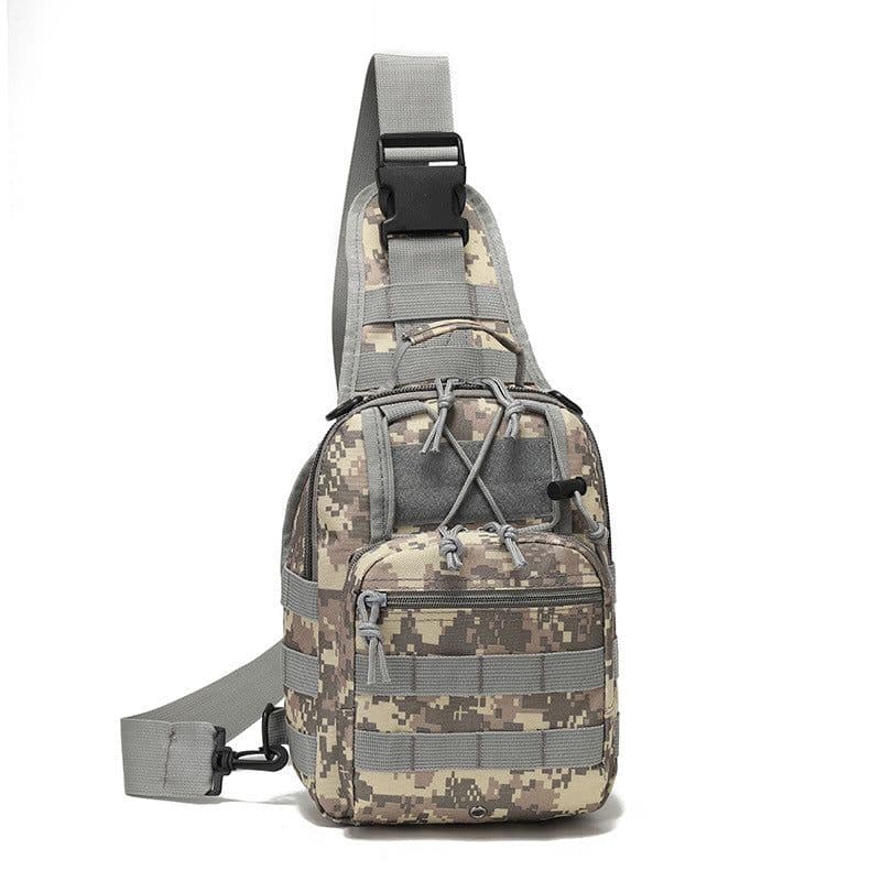 image-Oxford Cloth Cycling Bag Camouflage Outdoor Sports Small Chest Pannier Bag