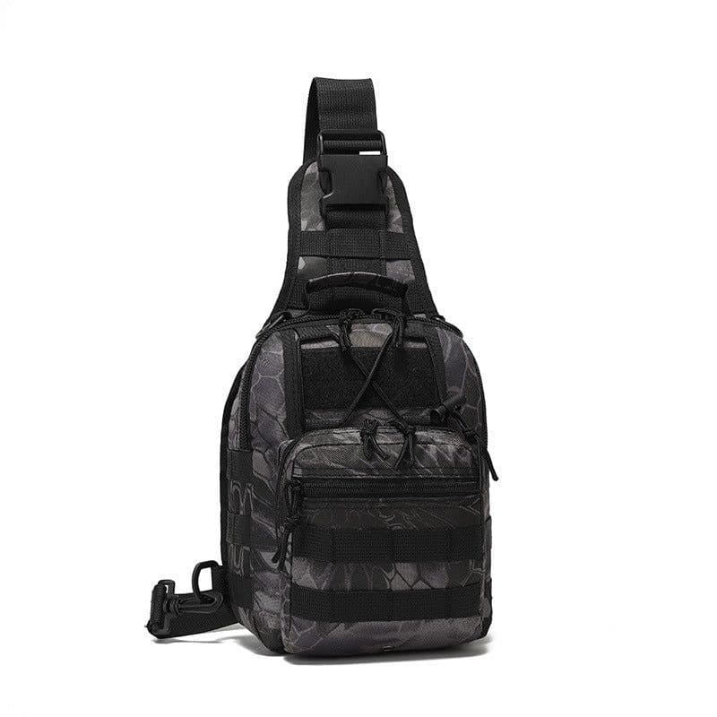 image-Oxford Cloth Cycling Bag Camouflage Outdoor Sports Small Chest Pannier Bag