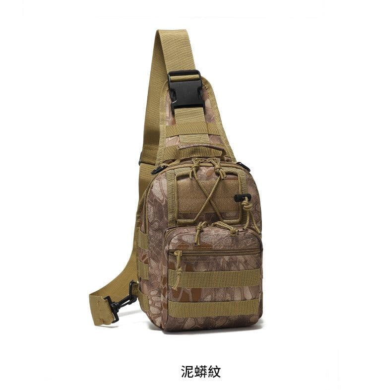 image-Oxford Cloth Cycling Bag Camouflage Outdoor Sports Small Chest Pannier Bag
