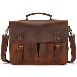 image-Retro Men's Briefcase Crazy Horse Leather