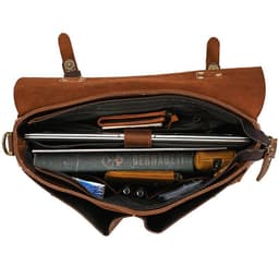 image-Retro Men's Briefcase Crazy Horse Leather