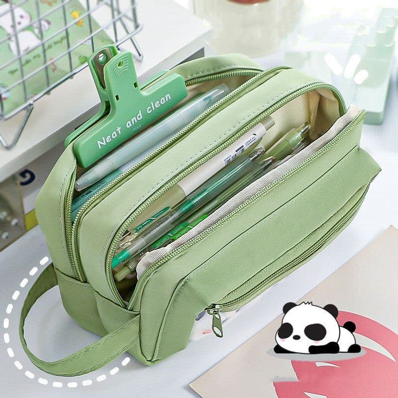 image-Large Capacity Cartoon Transparent Pencil Case