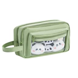 image-Large Capacity Cartoon Transparent Pencil Case