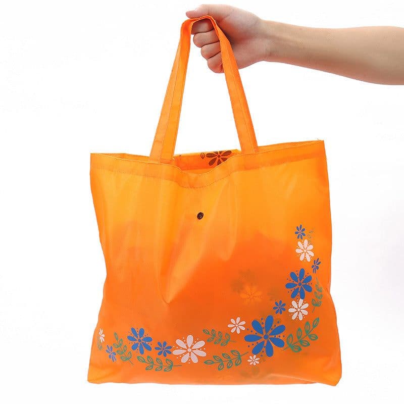 image-Buckle Handbag 210D Oxford Cloth Wallet Hidden Hook Folding Shopping Bag