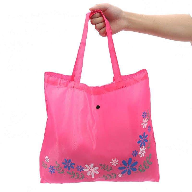 image-Buckle Handbag 210D Oxford Cloth Wallet Hidden Hook Folding Shopping Bag
