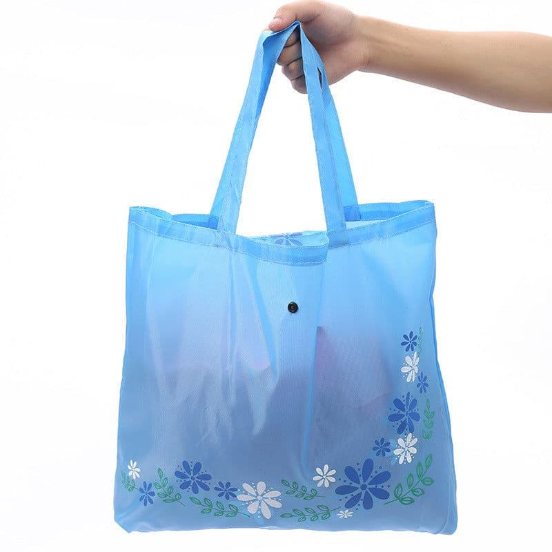 image-Buckle Handbag 210D Oxford Cloth Wallet Hidden Hook Folding Shopping Bag