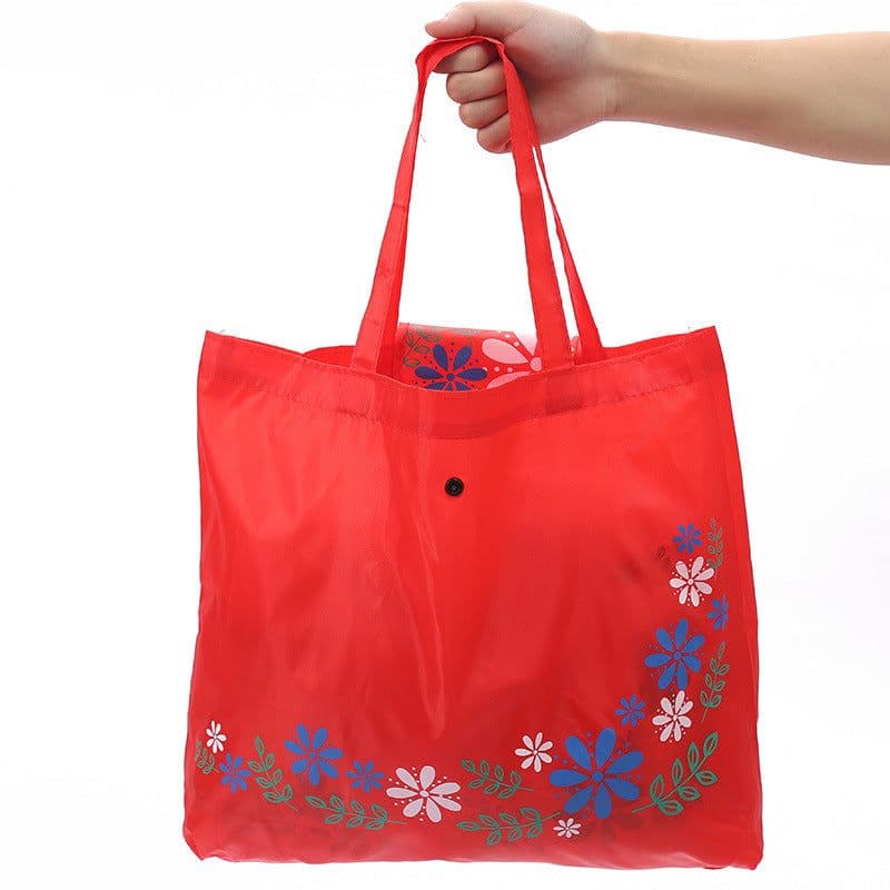 image-Buckle Handbag 210D Oxford Cloth Wallet Hidden Hook Folding Shopping Bag