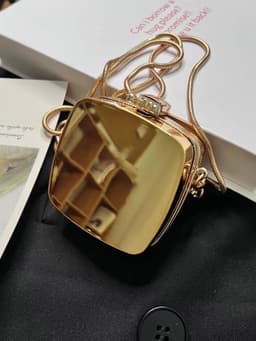 image-Mini Acrylic Round Cake Small Bag Female Fashion Small Cosmetic Bag