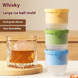 image-Food Grade Ice Hockey Mold Ice Maker Circular Ice Cube