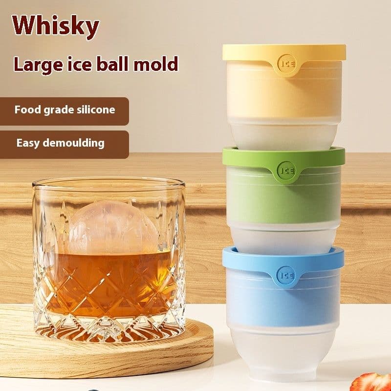 image-Food Grade Ice Hockey Mold Ice Maker Circular Ice Cube