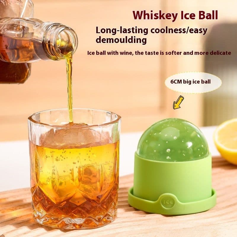 image-Food Grade Ice Hockey Mold Ice Maker Circular Ice Cube